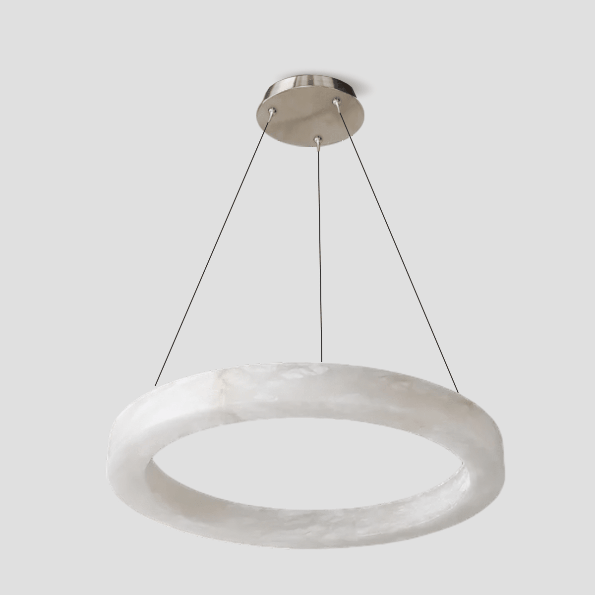 Glacera Alabaster Round Chandelier 19'' 27'' 36'' 60''D