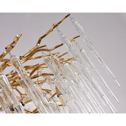 Glacier Organic Branch Round Chandelier