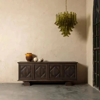 Green Petalo Murano Chandelier