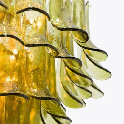 Green Petalo Murano Chandelier