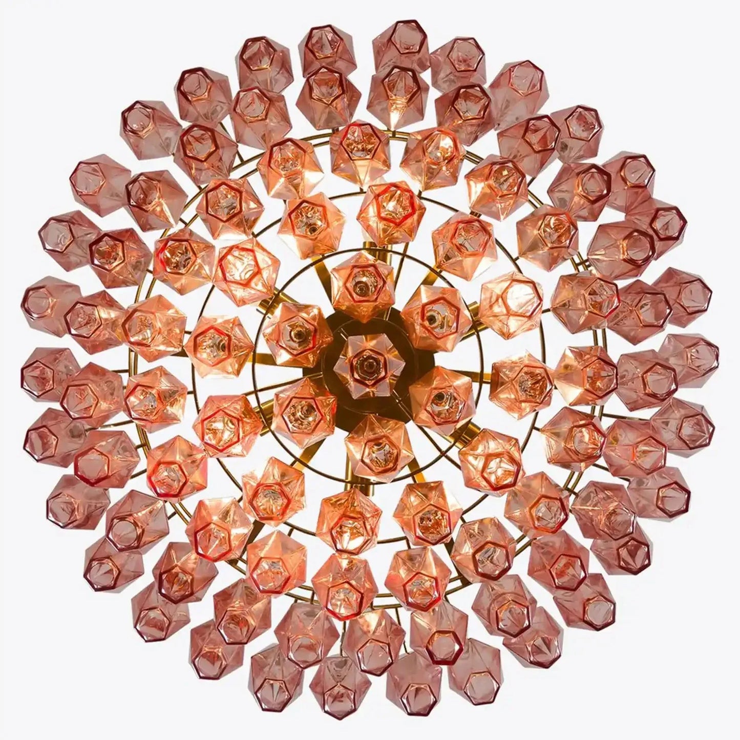 Hand Blown Tier Glass Large Murano Chandelier 24"31"40"