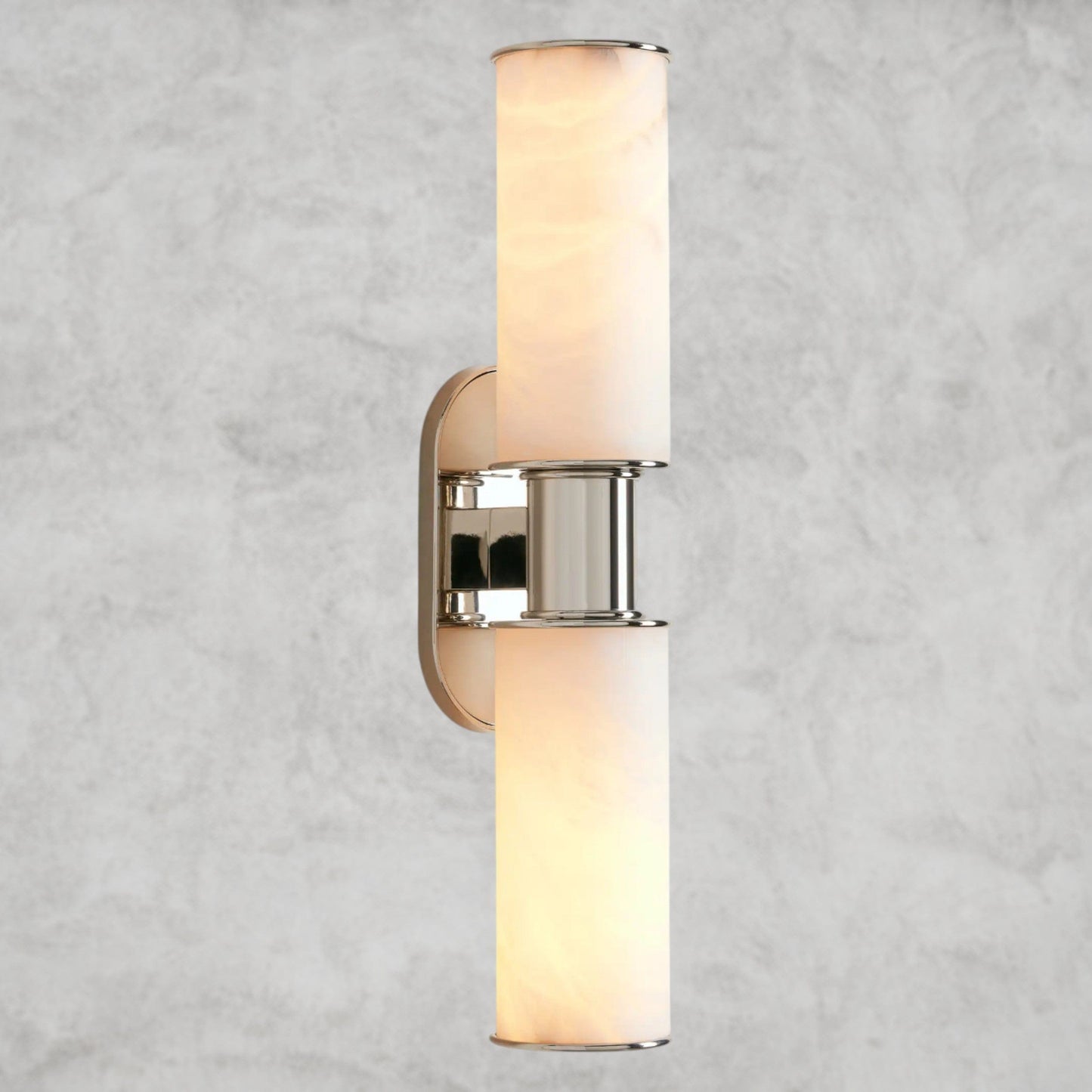 Harllin Double Sconce in Alabaster