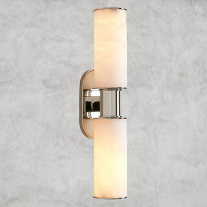 Harllin Double Sconce in Alabaster