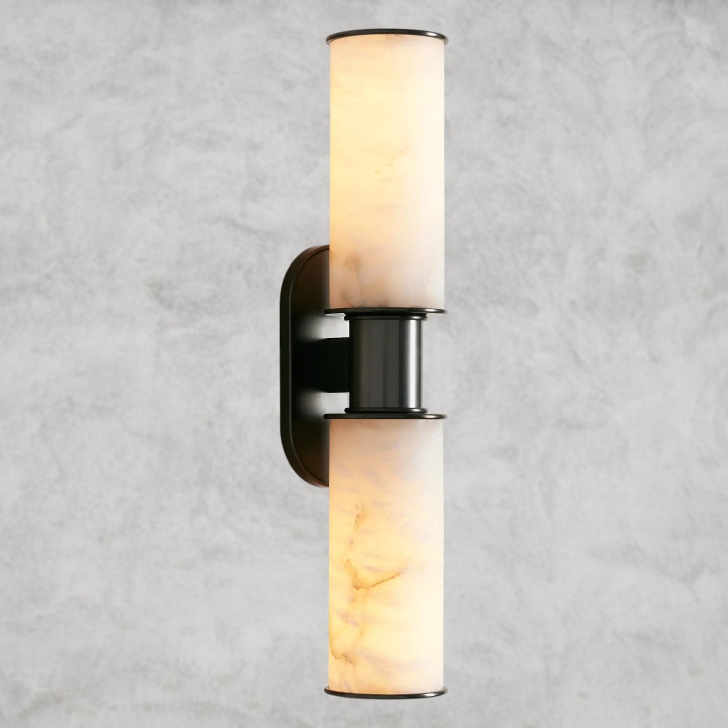 Harllin Double Sconce in Alabaster