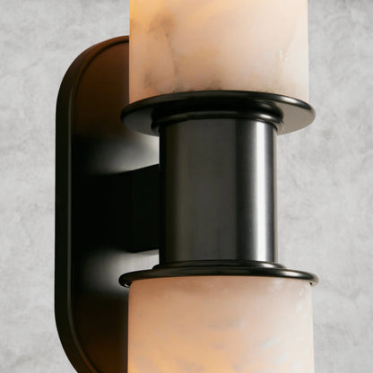 Harllin Double Sconce in Alabaster