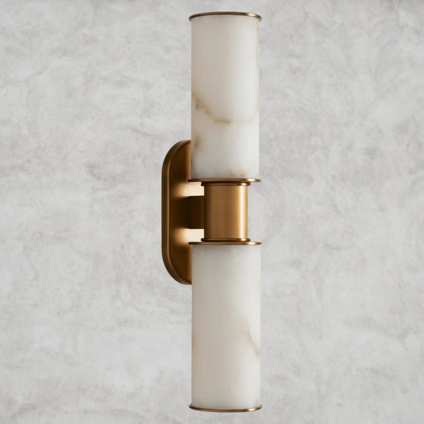 Harllin Double Sconce in Alabaster