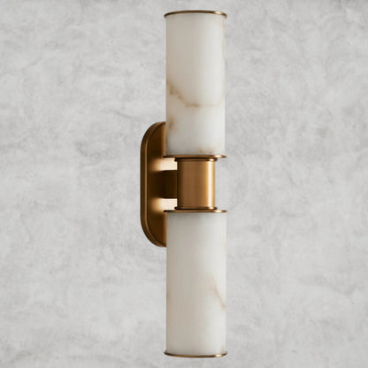 Harllin Double Sconce in Alabaster