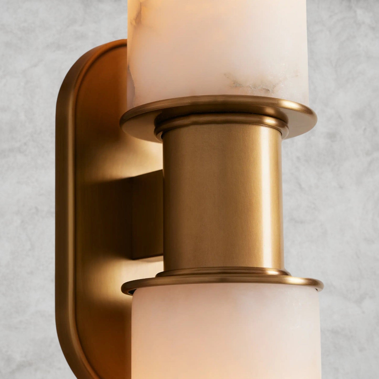 Harllin Double Sconce in Alabaster