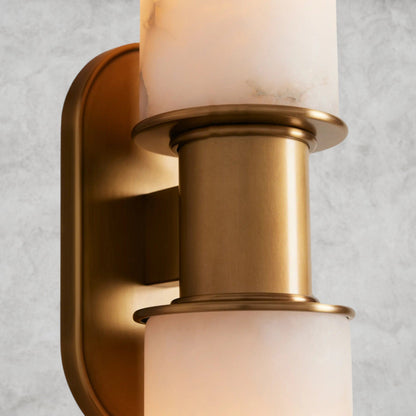 Harllin Double Sconce in Alabaster
