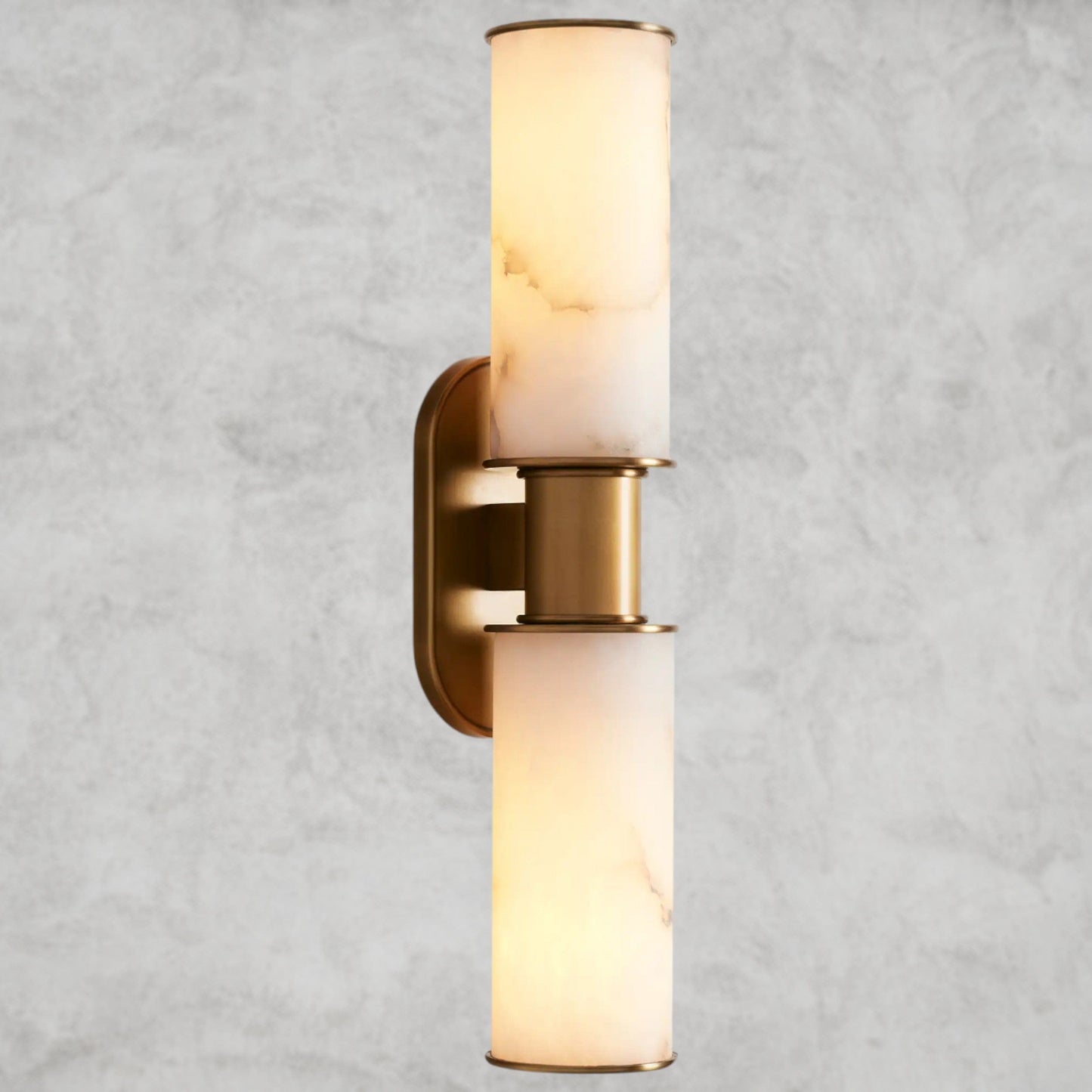 Harllin Double Sconce in Alabaster