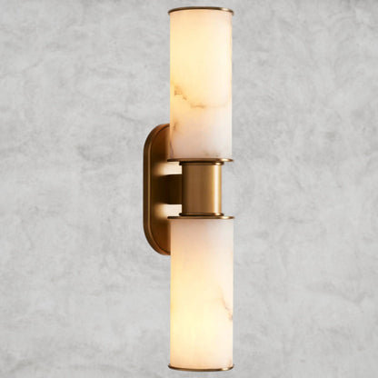 Harllin Double Sconce in Alabaster