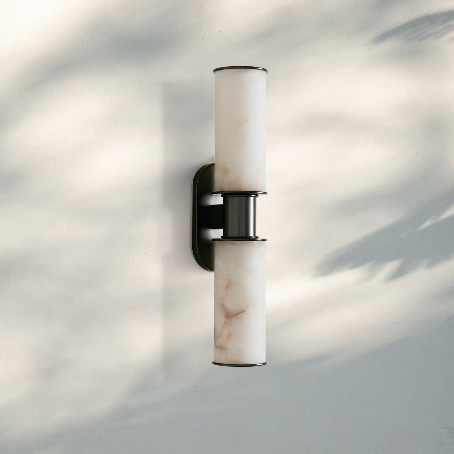 Harline Alabaster 2-Light Wall Sconce