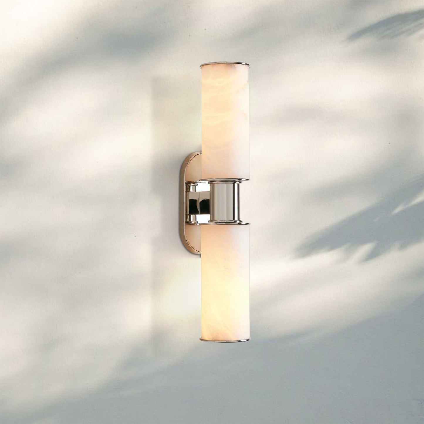 Harline Alabaster 2-Light Wall Sconce
