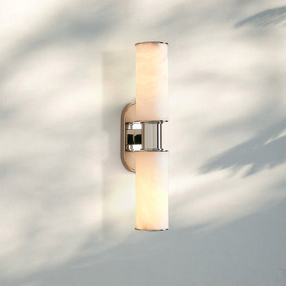 Harline Alabaster 2-Light Wall Sconce