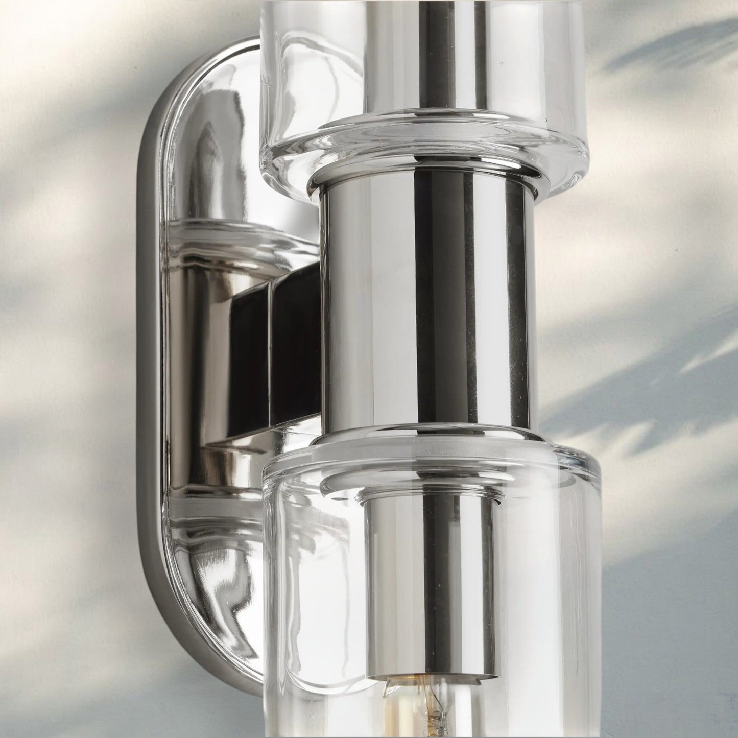 Harline Clear Glass 2-Light Wall Sconce