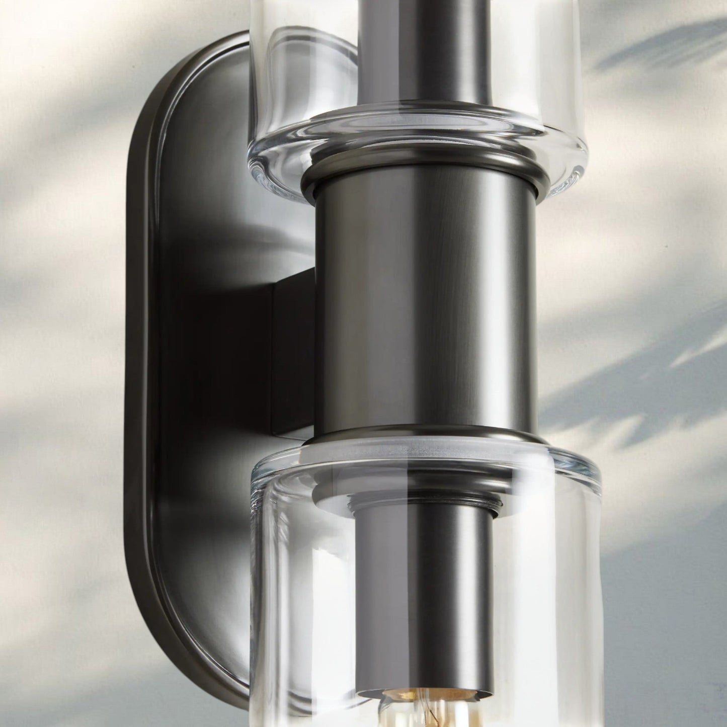 Harline Clear Glass 2-Light Wall Sconce