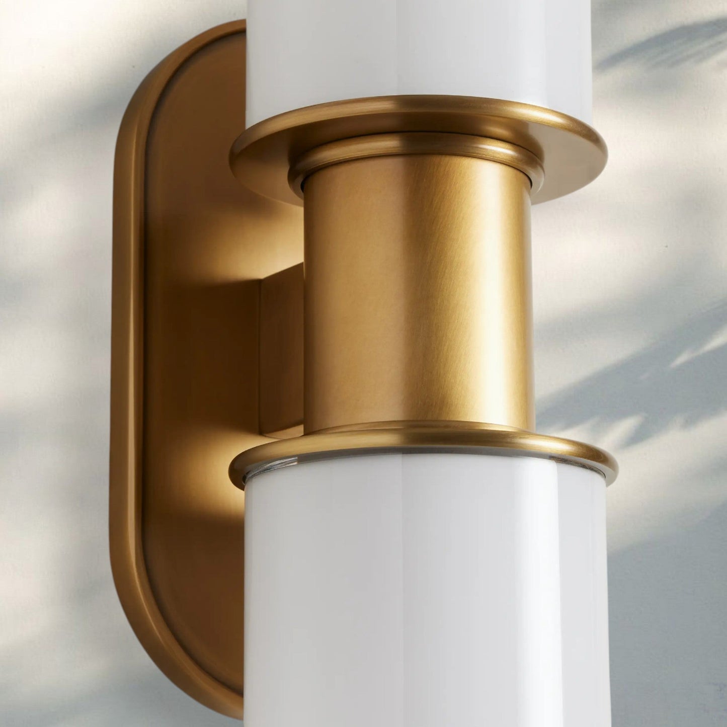 Harline Modern Milk Glass 2-Light Wall Sconce