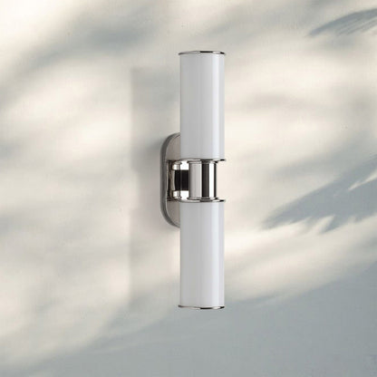 Harline Modern Milk Glass 2-Light Wall Sconce