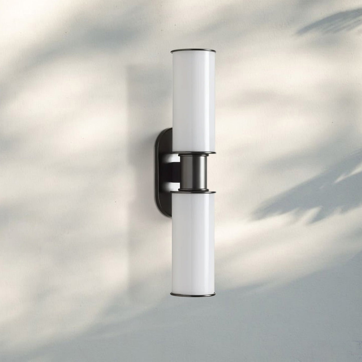Harline Modern Milk Glass 2-Light Wall Sconce