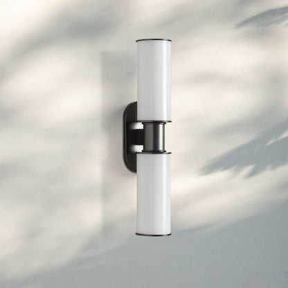 Harline Modern Milk Glass 2-Light Wall Sconce