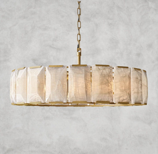 Harloow Calcite Round Chandelier 19", 31", 43", 60"