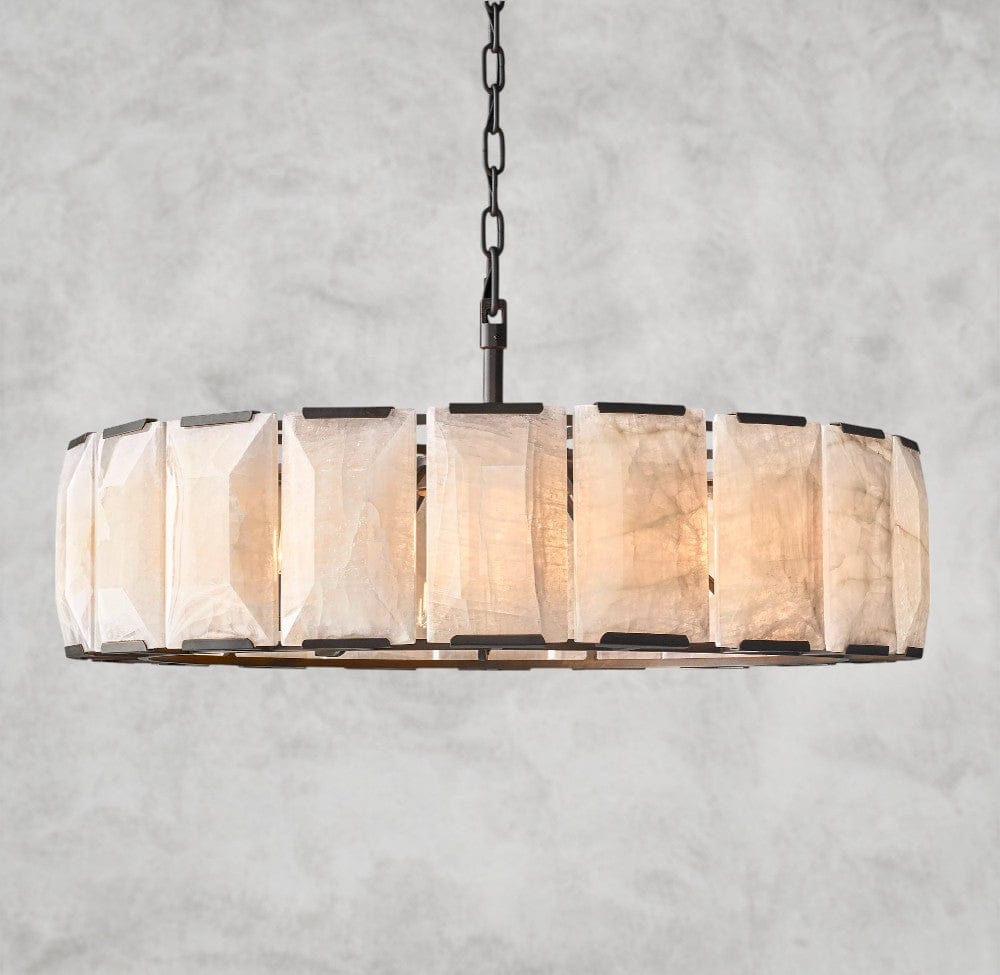 Harloow Calcite Round Chandelier 19", 31", 43", 60"
