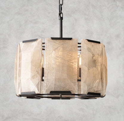 Harloow Calcite Round Chandelier 19", 31", 43", 60"