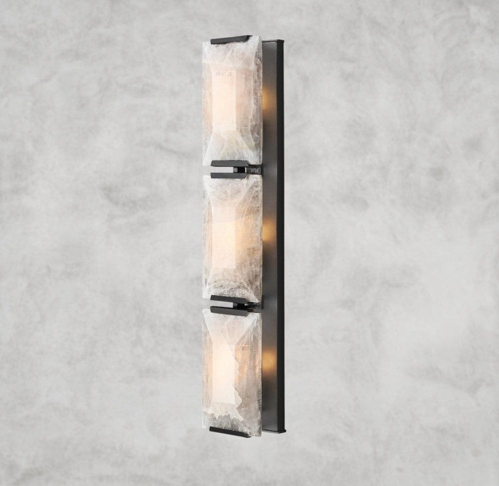 Harlow Calcite Triple Sconce