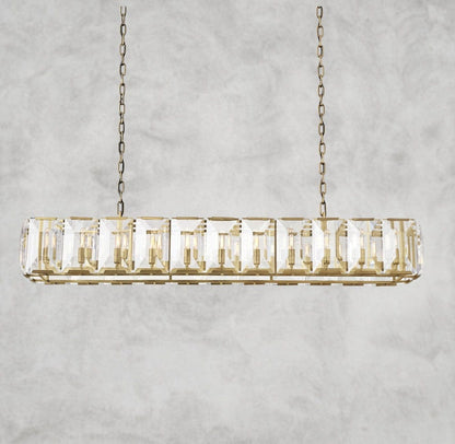 Harloow Crystal Rectangular Chandelier 42", 54", 62", 74"