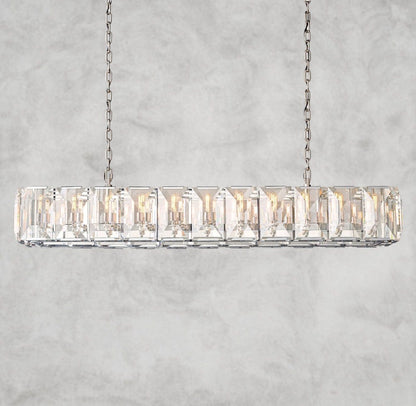 Harloow Crystal Rectangular Chandelier 42", 54", 62", 74"