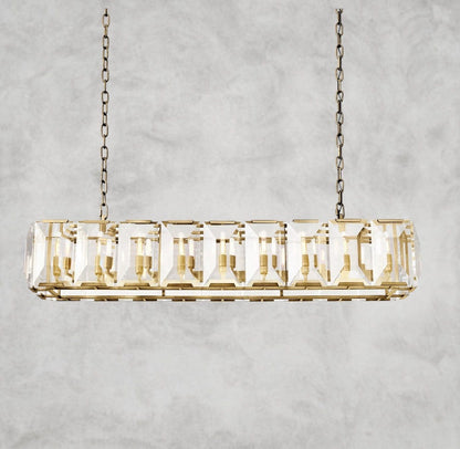 Harloow Crystal Rectangular Chandelier 42", 54", 62", 74"