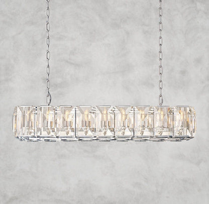 Harloow Crystal Rectangular Chandelier 42", 54", 62", 74"