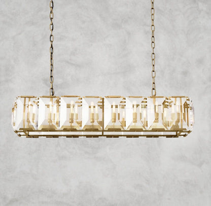Harloow Crystal Rectangular Chandelier 42", 54", 62", 74"
