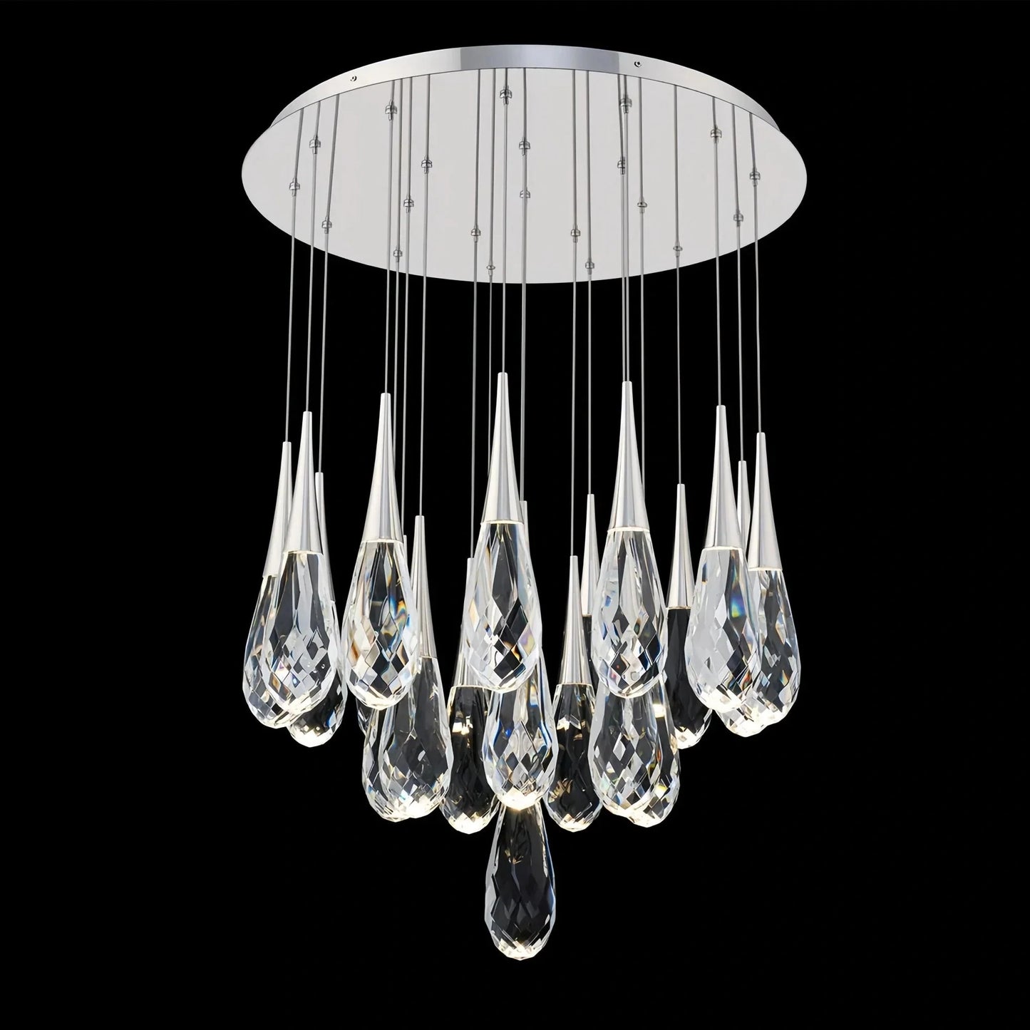 Hellebore LED Multi Light Pendant Light Round Chandelier