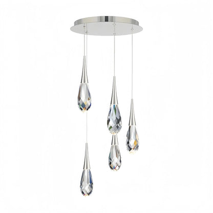 Hellebore LED Multi Light Pendant Light Round Chandelier