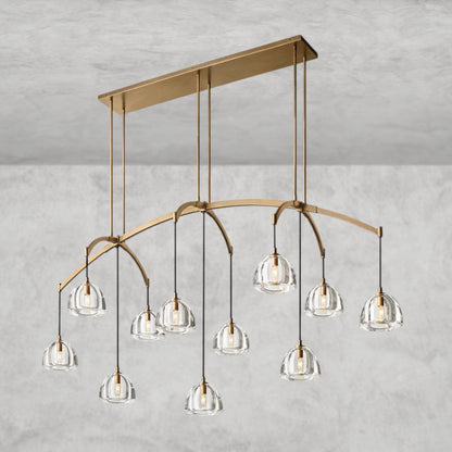 Hemissphere Linear Chandelier 54" 72"