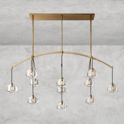 Hemissphere Linear Chandelier 54" 72"