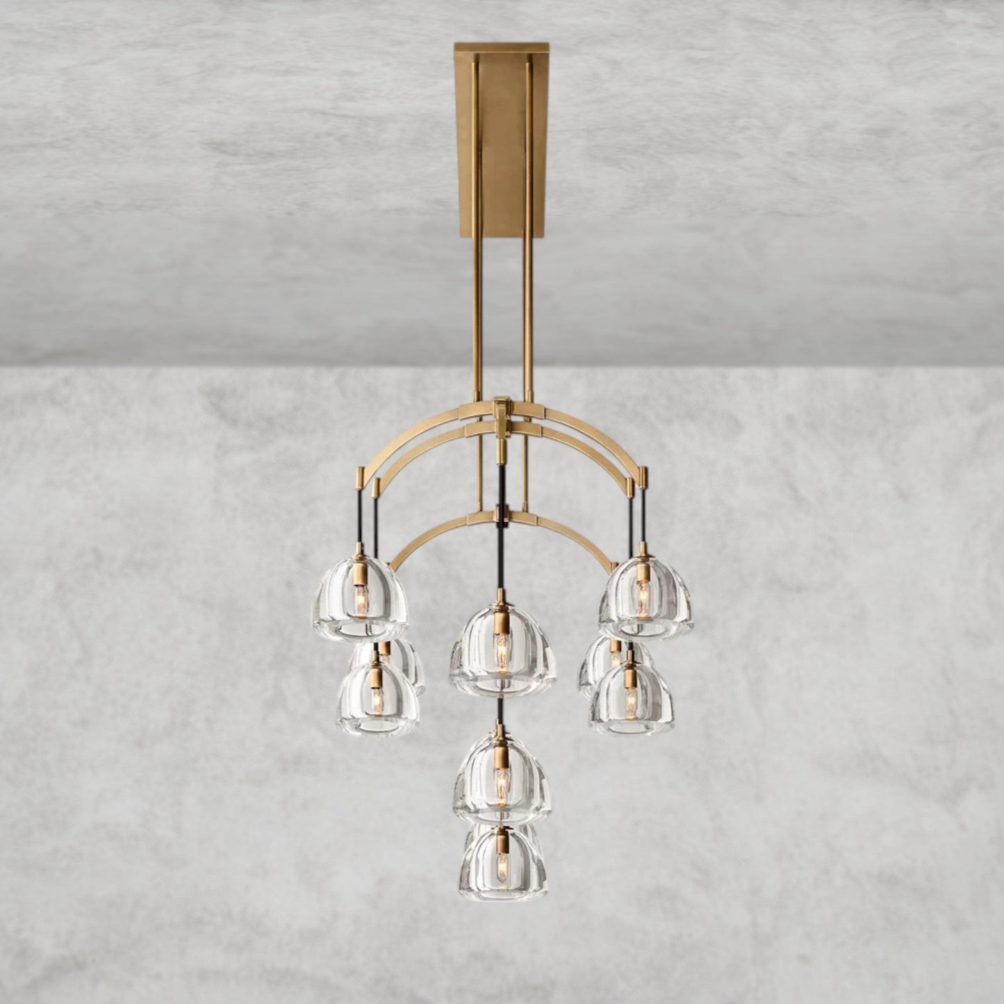 Hemissphere Linear Chandelier 54" 72"