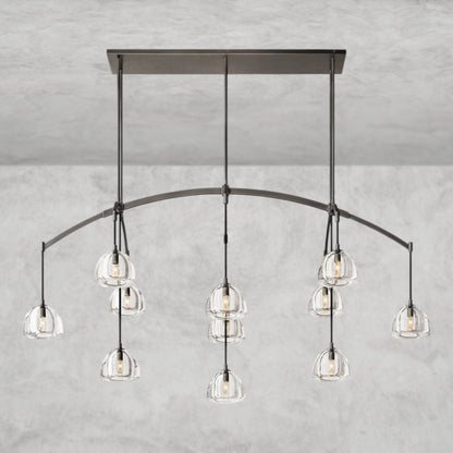 Hemissphere Linear Chandelier 54" 72"
