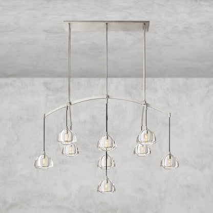 Hemissphere Linear Chandelier 54" 72"