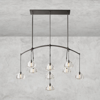 Hemissphere Linear Chandelier 54" 72"