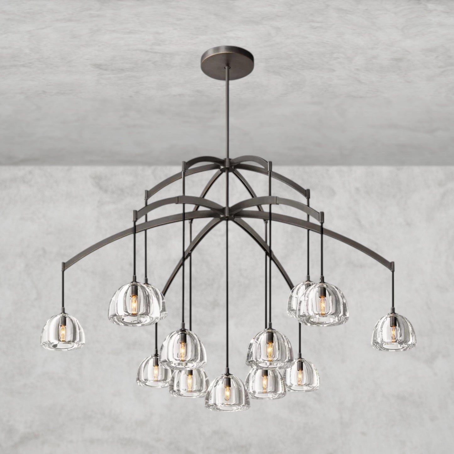 Hemispphere Round Chandelier 36" 48" 60"