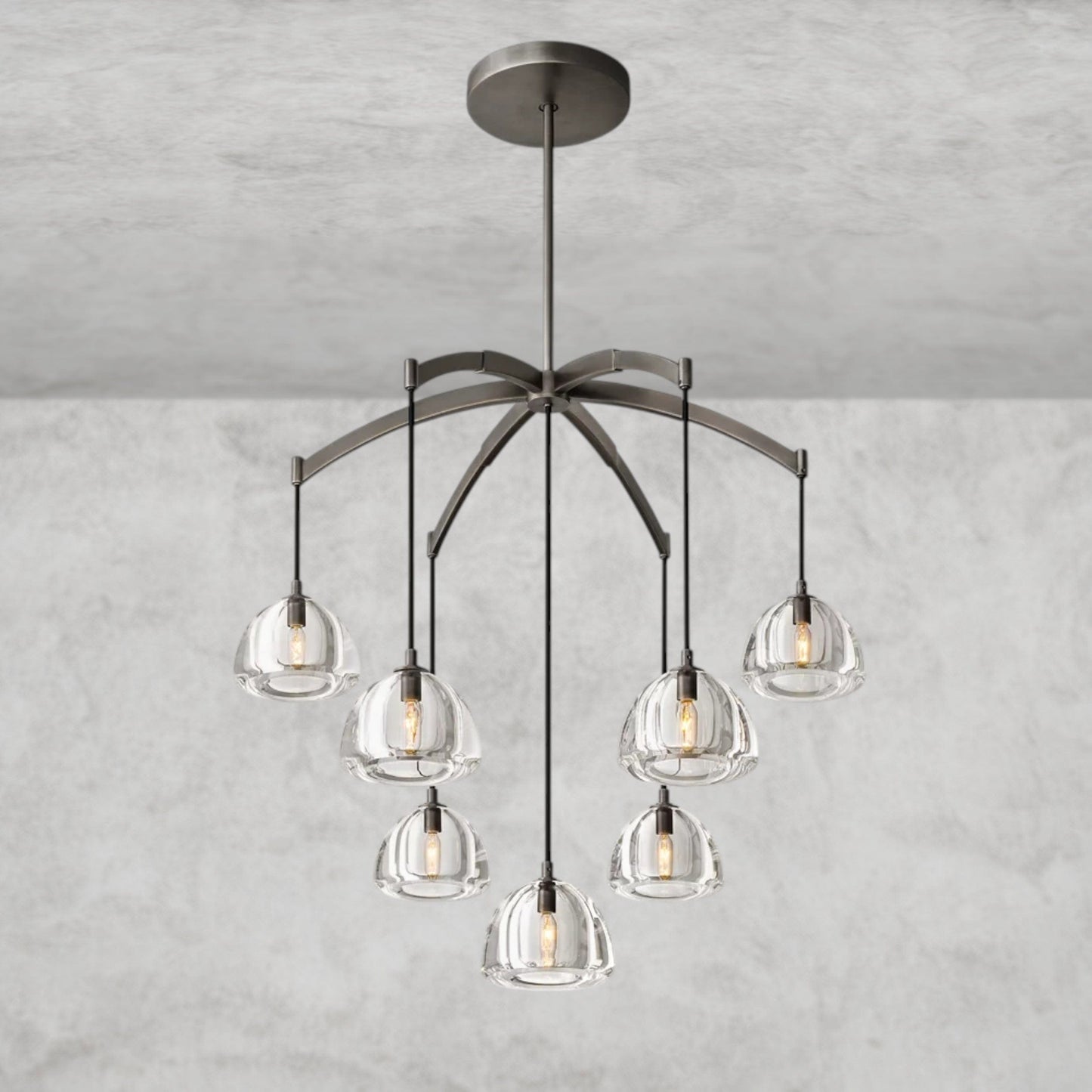 Hemispphere Round Chandelier 36" 48" 60"