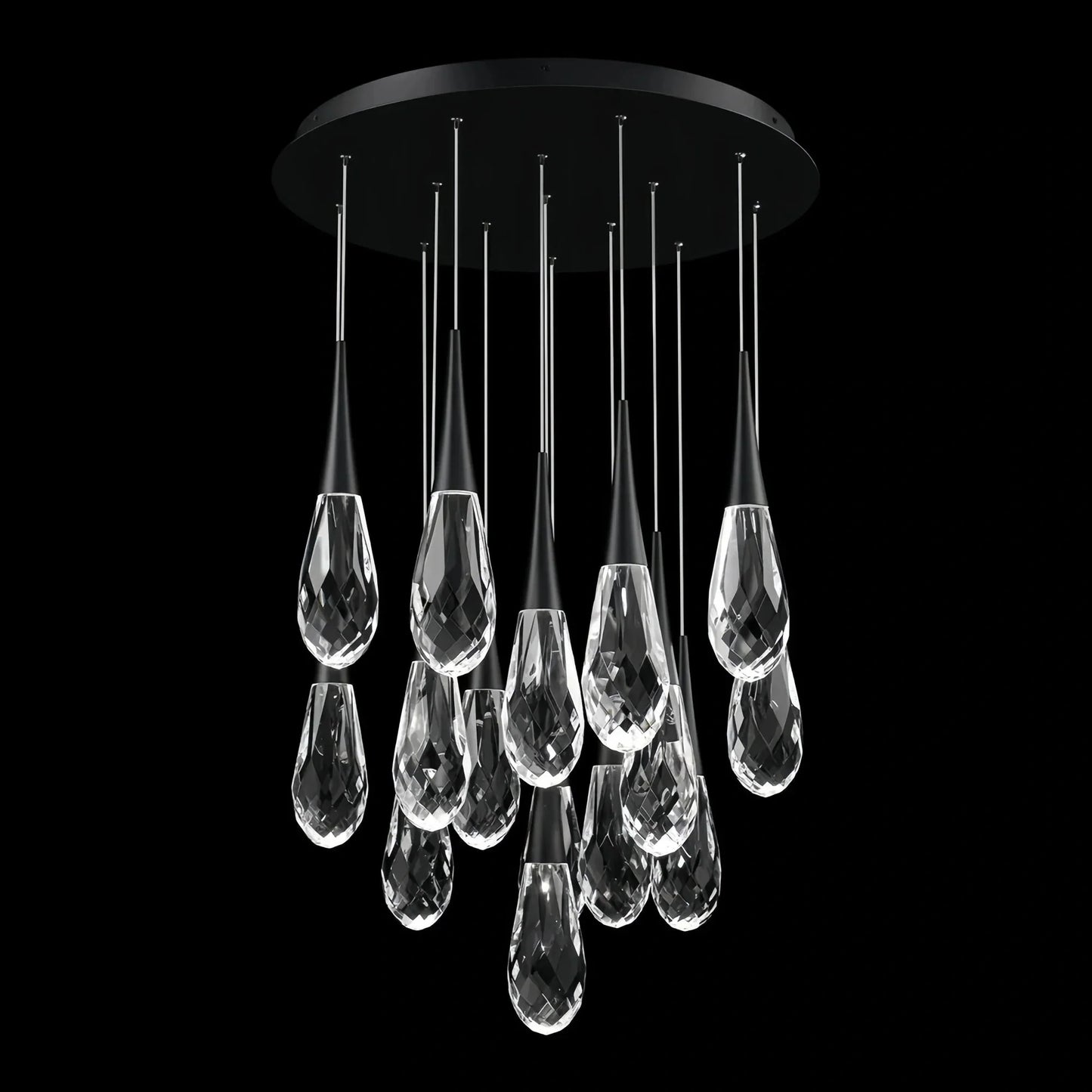 Hellebore LED Multi Light Pendant Light Round Chandelier