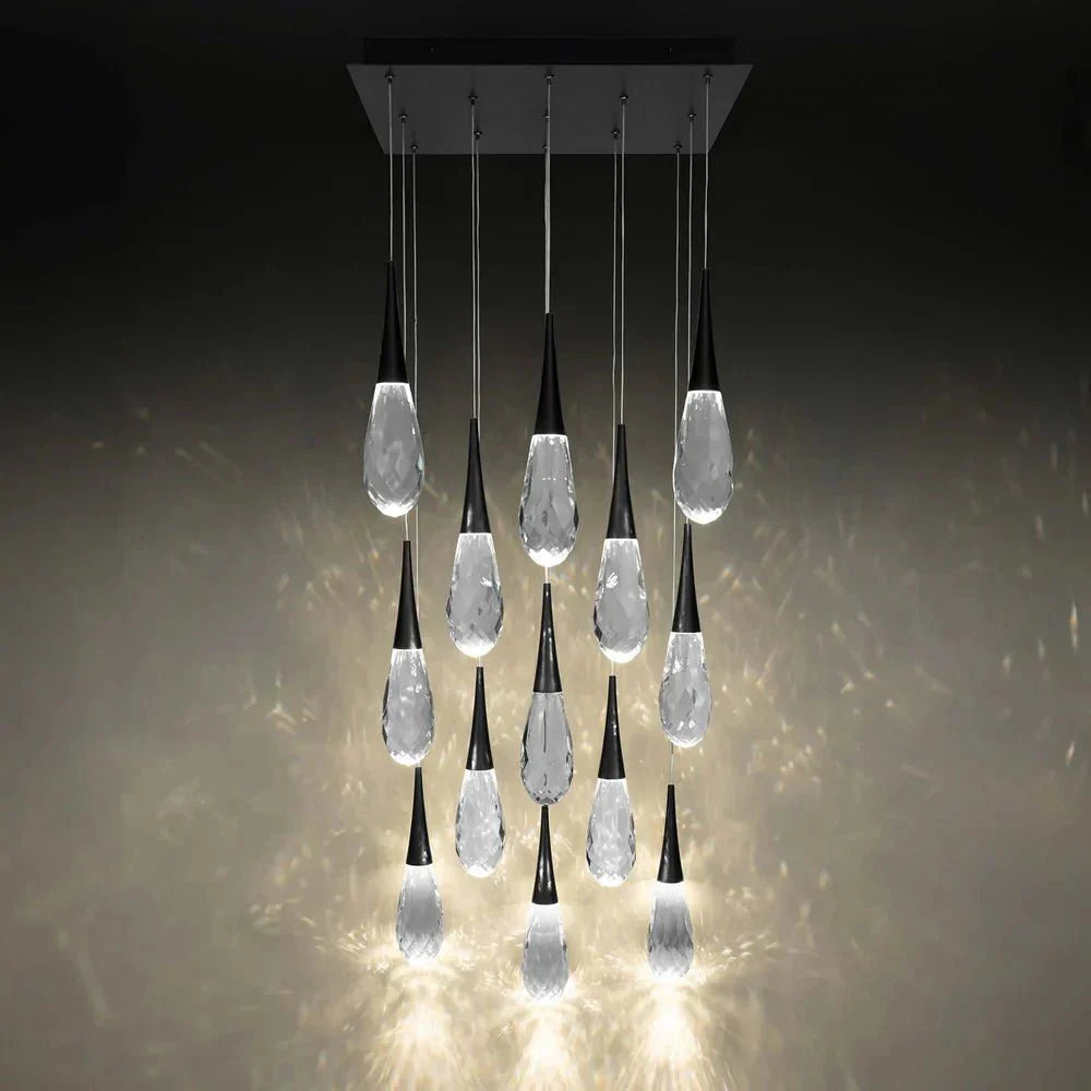 Hellebore Square LED Multi Pendant Light