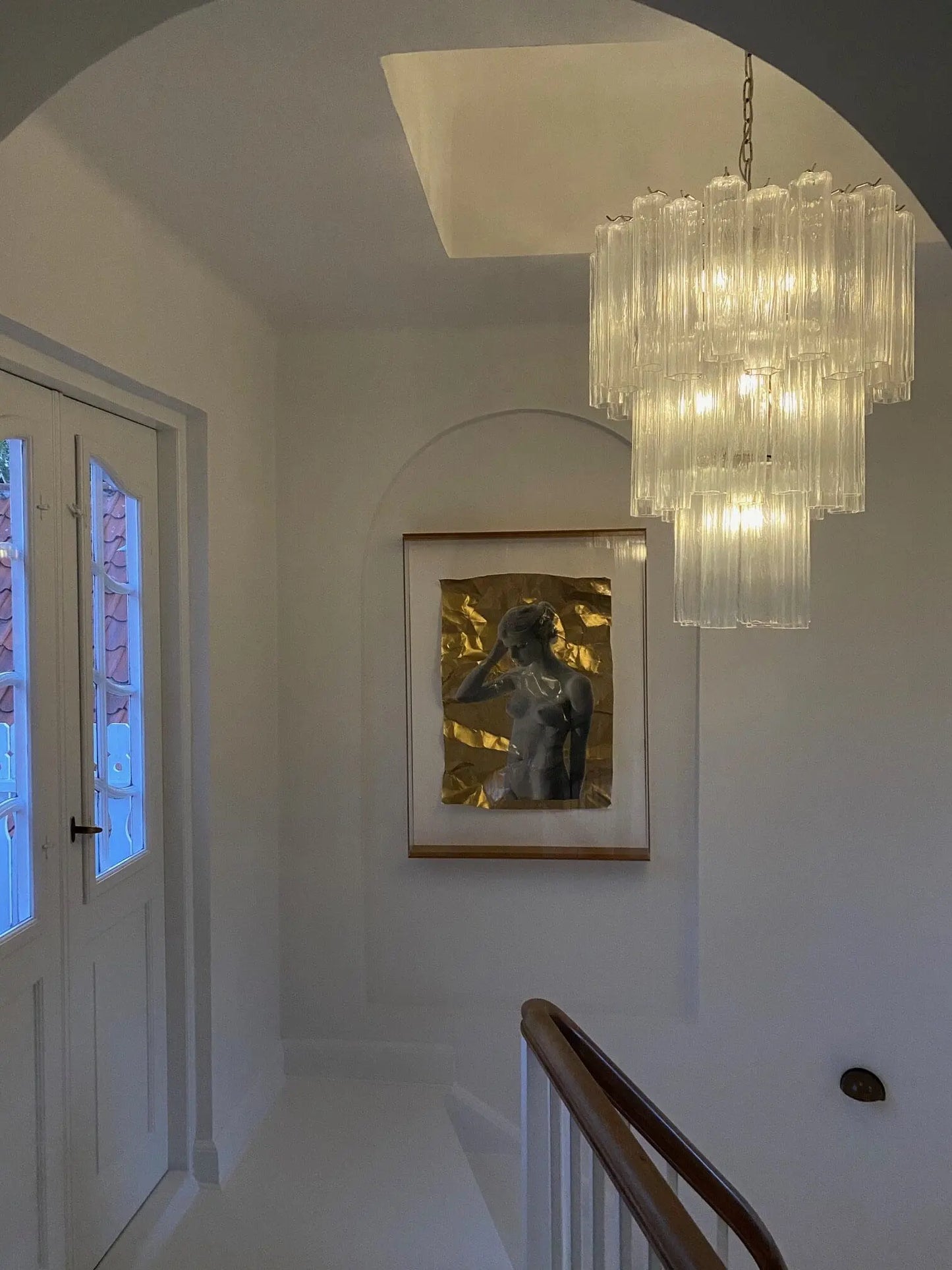 Muraano Transparent Chandelier 48 tubes