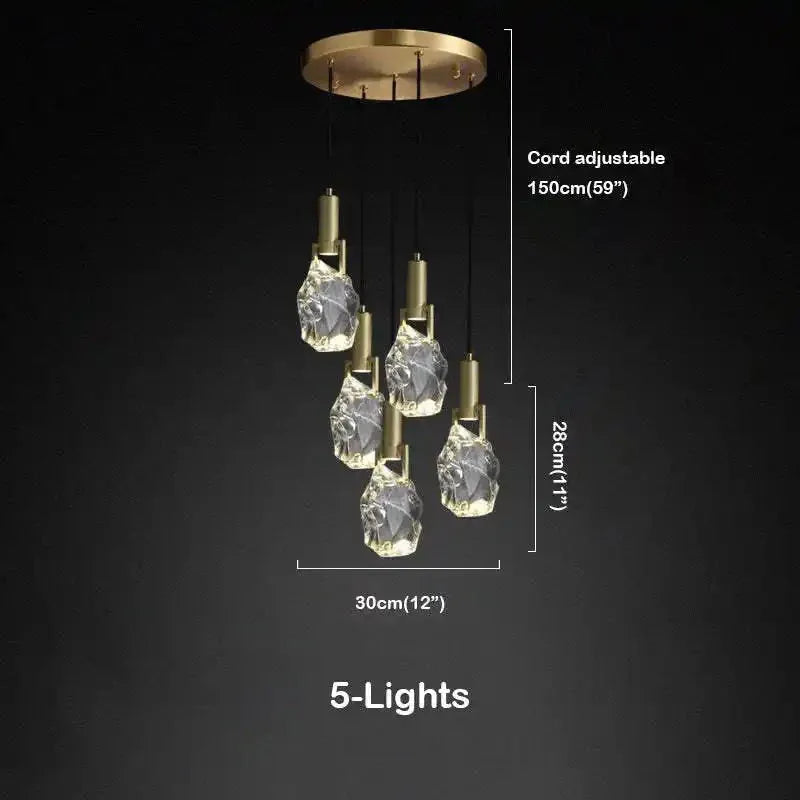 Irregular crystal pendant 6 styles