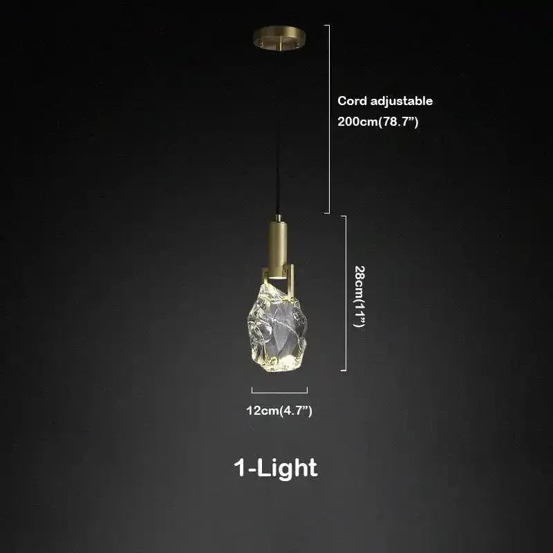 Irregular crystal pendant 6 styles