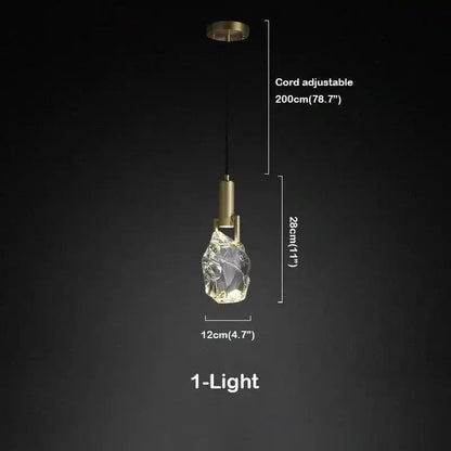 Irregular crystal pendant 6 styles