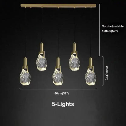 Irregular crystal pendant 6 styles
